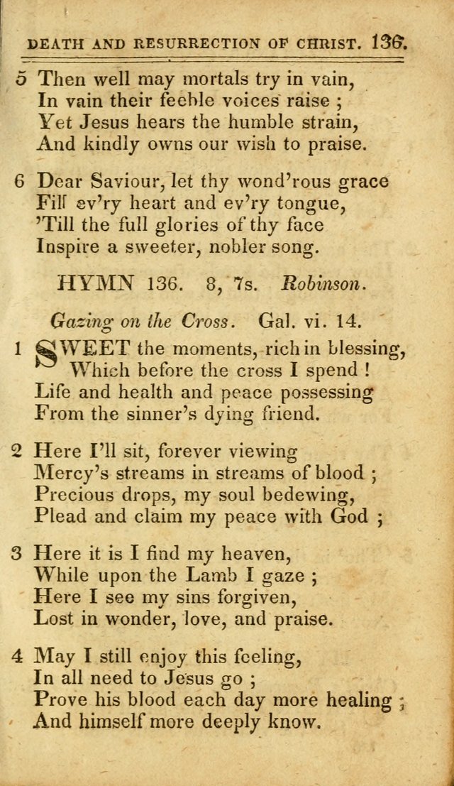 A Selection of Hymns: including a few originals, designed to aid the friends of  Zion in their private and social worship page 139