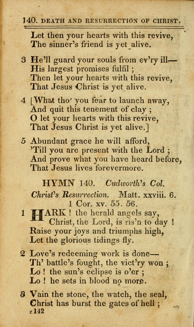 A Selection of Hymns: including a few originals, designed to aid the friends of  Zion in their private and social worship page 142