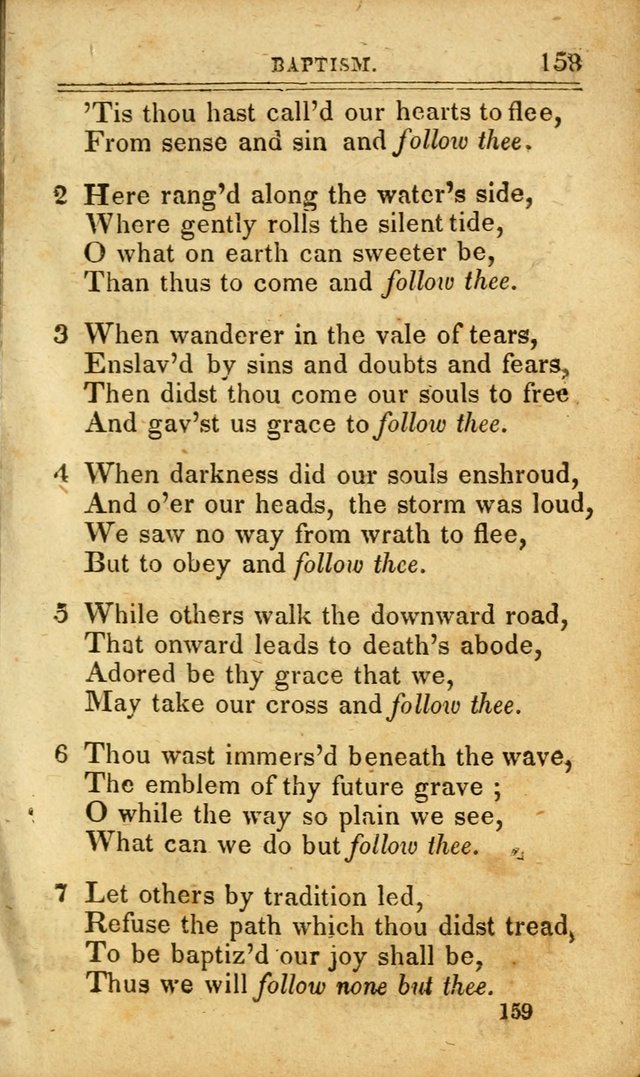 A Selection of Hymns: including a few originals, designed to aid the friends of  Zion in their private and social worship page 159