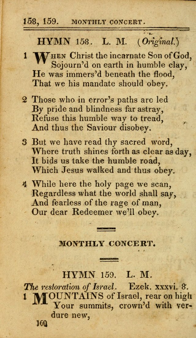 A Selection of Hymns: including a few originals, designed to aid the friends of  Zion in their private and social worship page 160