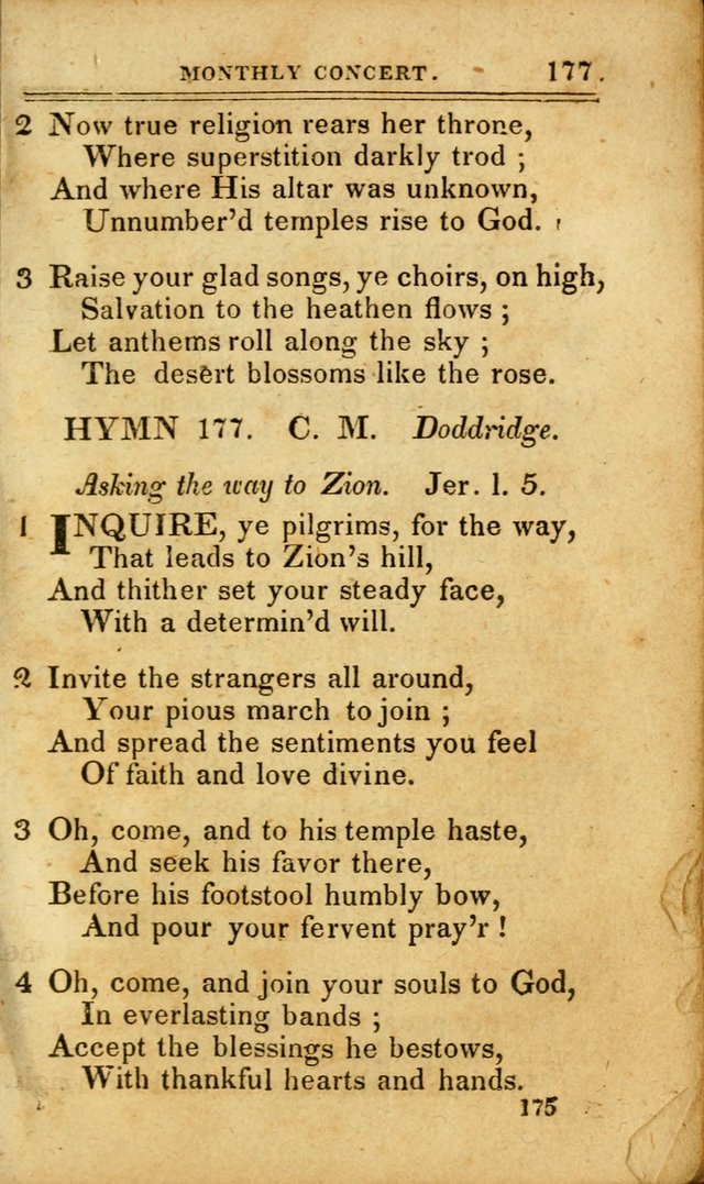 A Selection of Hymns: including a few originals, designed to aid the friends of  Zion in their private and social worship page 175