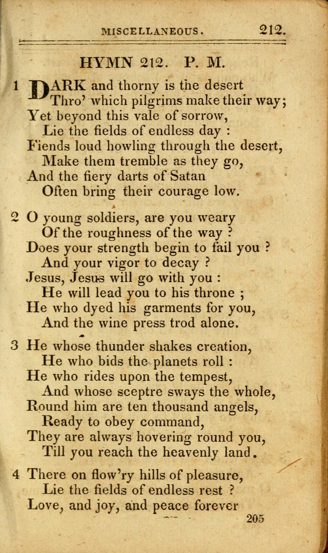 A Selection of Hymns: including a few originals, designed to aid the friends of  Zion in their private and social worship page 205