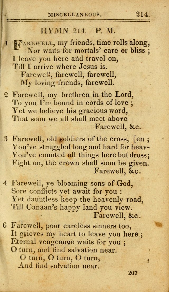 A Selection of Hymns: including a few originals, designed to aid the friends of  Zion in their private and social worship page 207