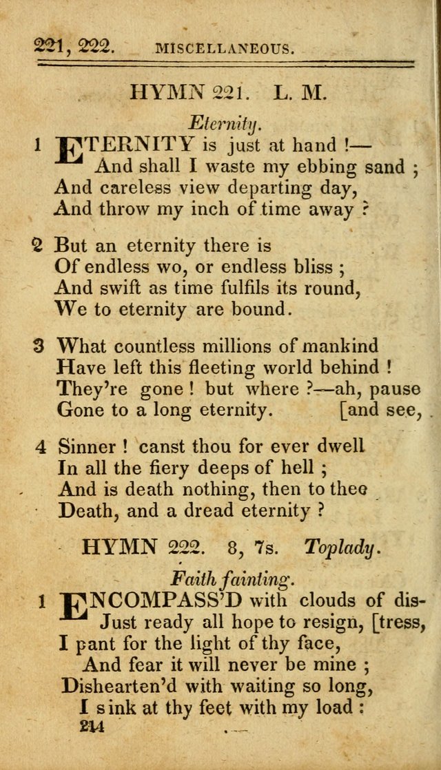 A Selection of Hymns: including a few originals, designed to aid the friends of  Zion in their private and social worship page 214