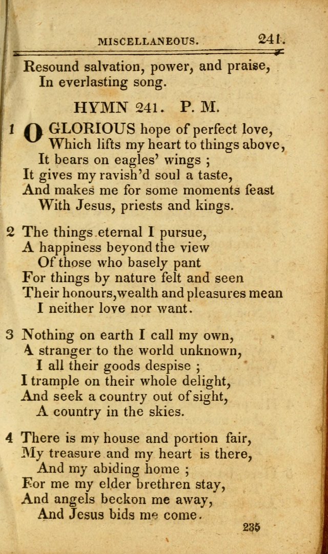 A Selection of Hymns: including a few originals, designed to aid the friends of  Zion in their private and social worship page 235