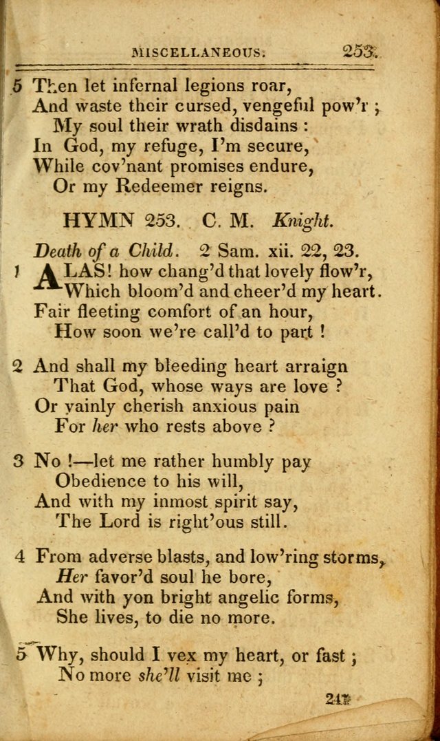 A Selection of Hymns: including a few originals, designed to aid the friends of  Zion in their private and social worship page 247