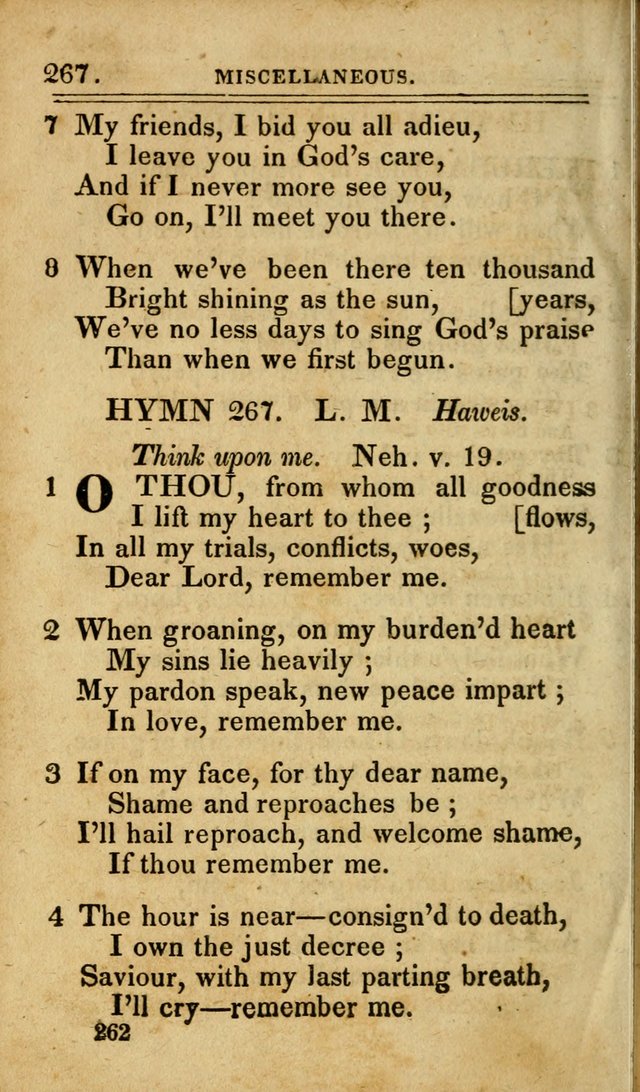 A Selection of Hymns: including a few originals, designed to aid the friends of  Zion in their private and social worship page 262