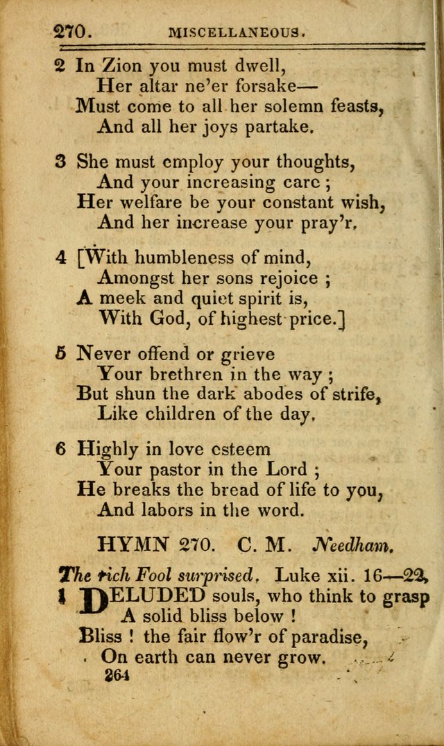 A Selection of Hymns: including a few originals, designed to aid the friends of  Zion in their private and social worship page 264