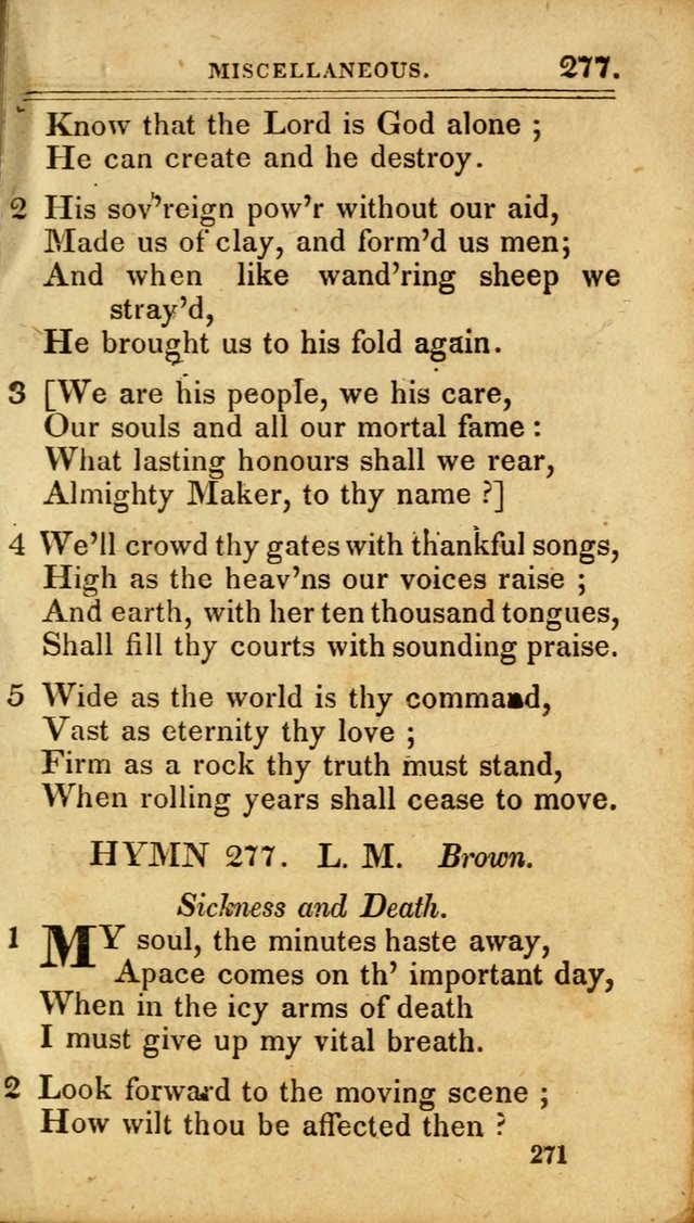 A Selection of Hymns: including a few originals, designed to aid the friends of  Zion in their private and social worship page 271