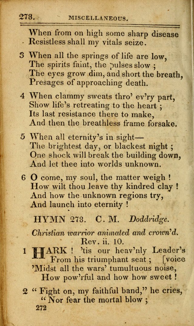 A Selection of Hymns: including a few originals, designed to aid the friends of  Zion in their private and social worship page 272