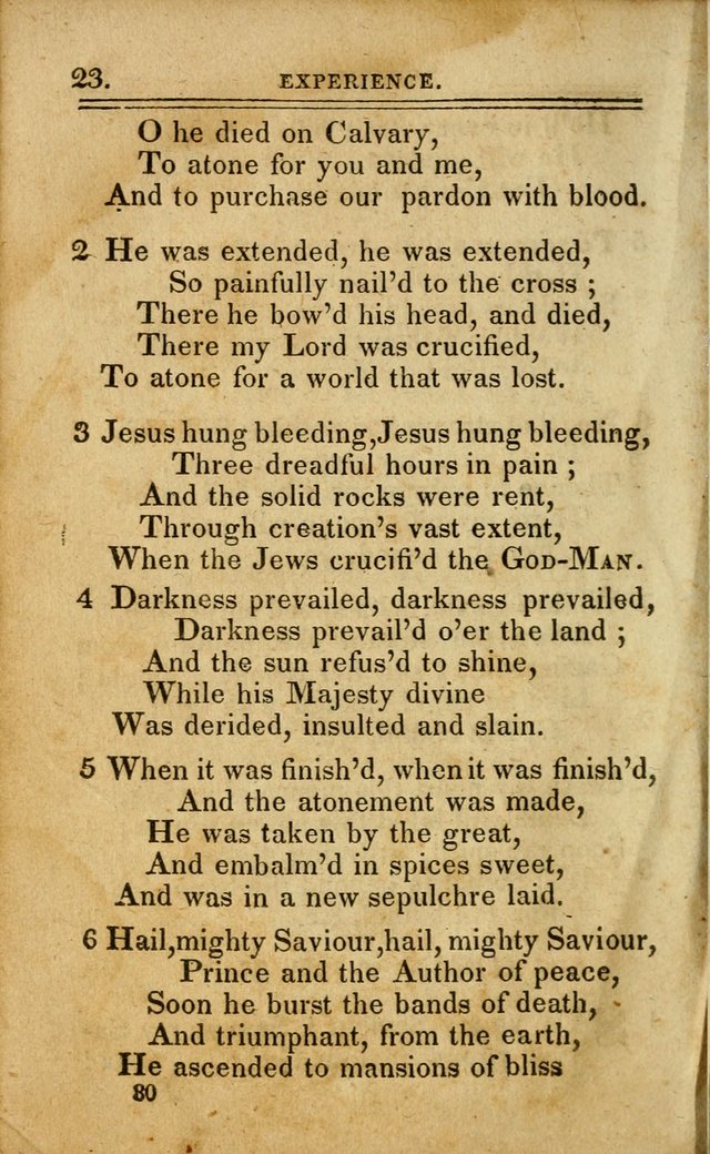 A Selection of Hymns: including a few originals, designed to aid the friends of  Zion in their private and social worship page 30