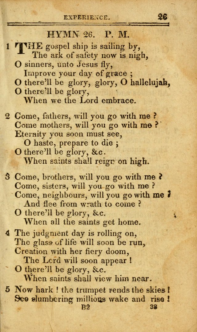 A Selection of Hymns: including a few originals, designed to aid the friends of  Zion in their private and social worship page 33