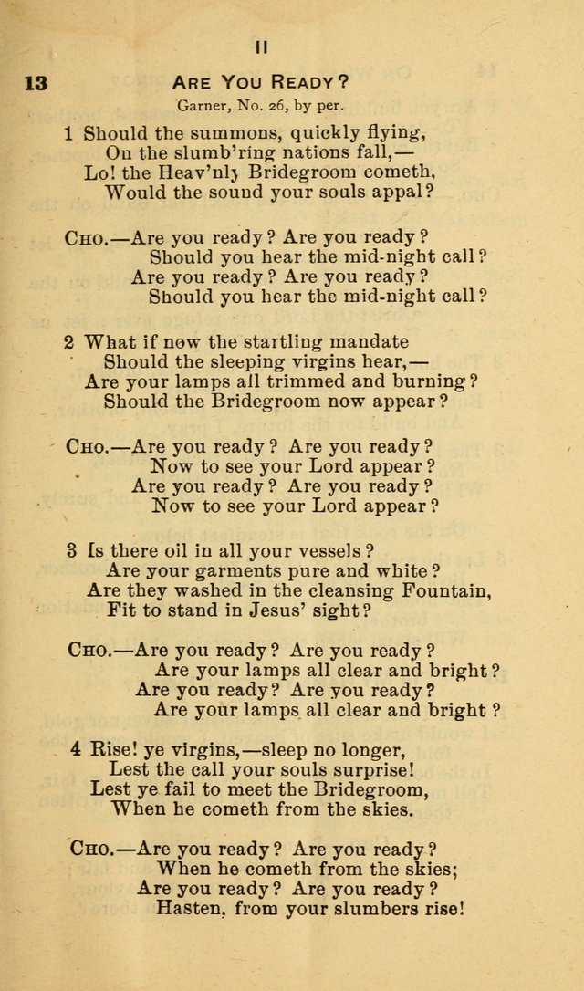 Selection of Hymns, for the use of the first M. E. Church, Cape May City page 12