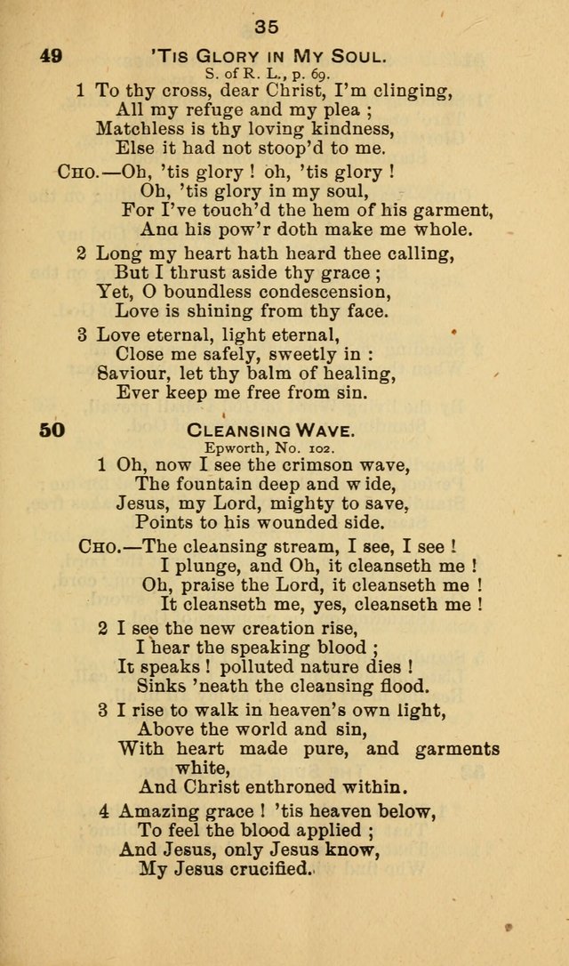 Selection of Hymns, for the use of the first M. E. Church, Cape May City page 36