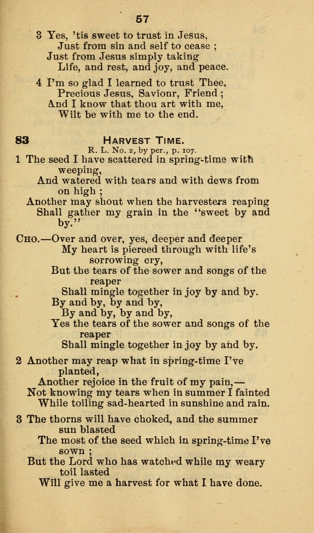 Selection of Hymns, for the use of the first M. E. Church, Cape May City page 58