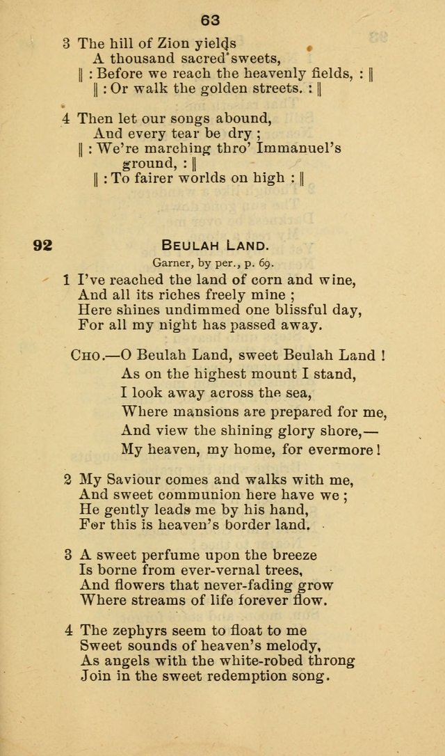 Selection of Hymns, for the use of the first M. E. Church, Cape May City page 64