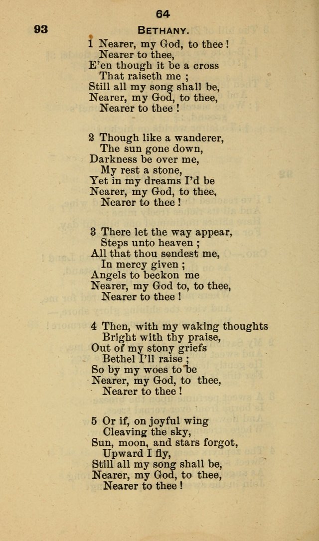 Selection of Hymns, for the use of the first M. E. Church, Cape May City page 65