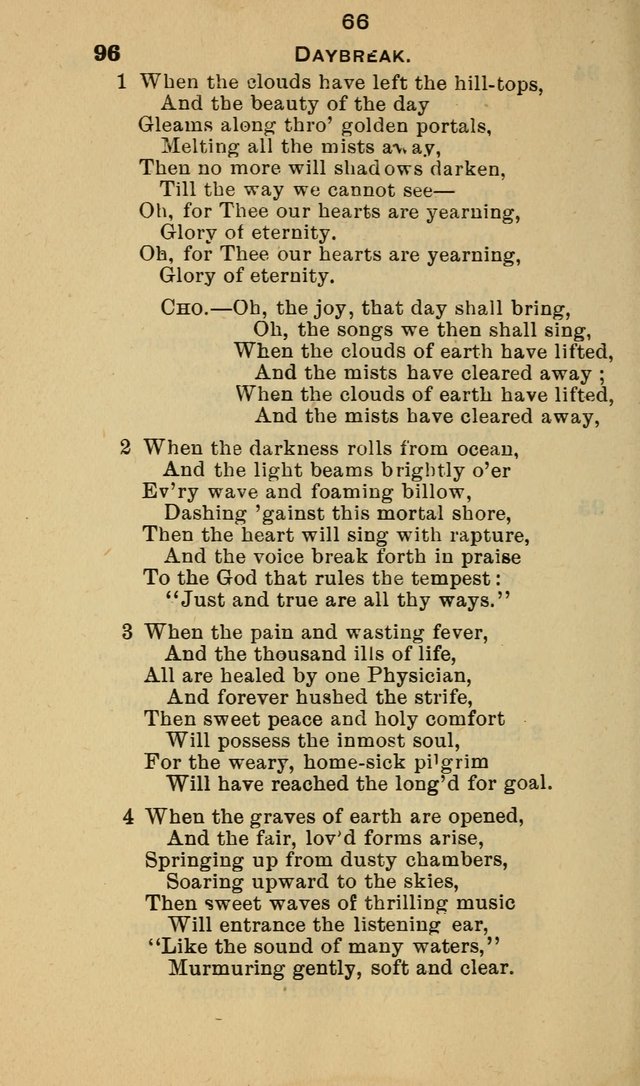 Selection of Hymns, for the use of the first M. E. Church, Cape May City page 67