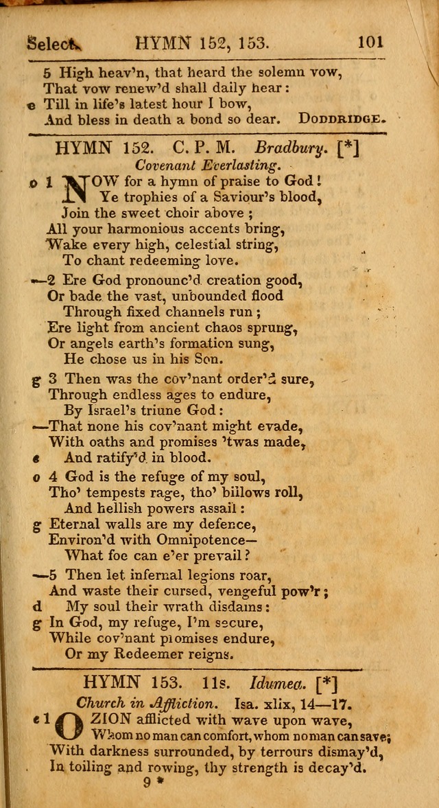 Select Hymns from Other Authors, Selected Harmony Together with Directions for Musical Expression. 2nd ed. page 101