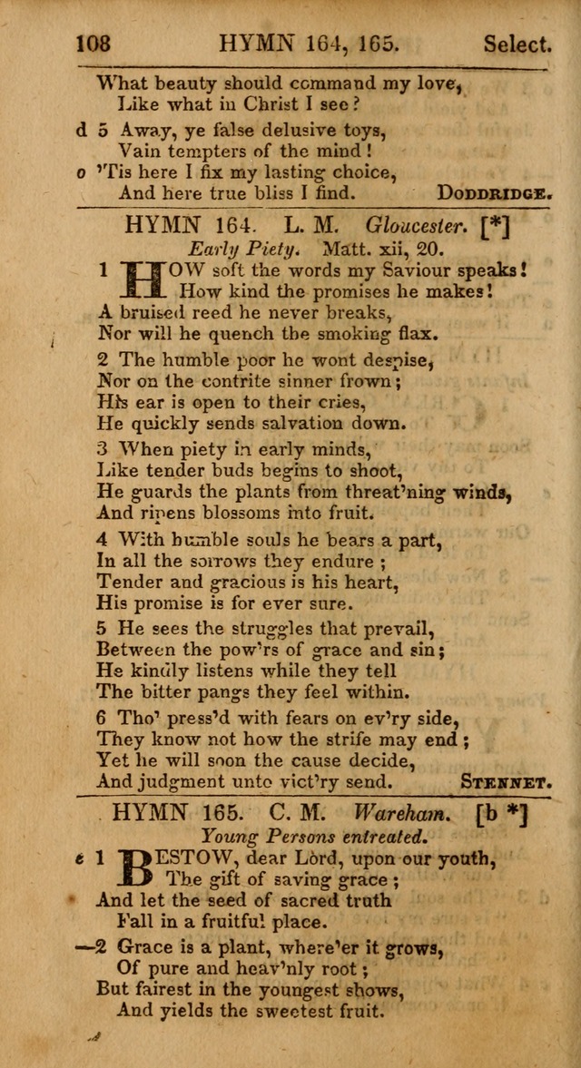 Select Hymns from Other Authors, Selected Harmony Together with Directions for Musical Expression. 2nd ed. page 108