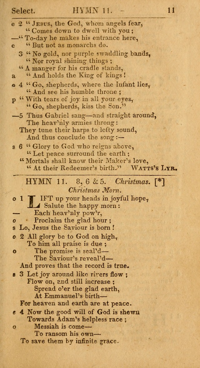 Select Hymns from Other Authors, Selected Harmony Together with Directions for Musical Expression. 2nd ed. page 11