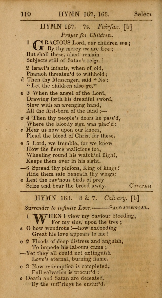 Select Hymns from Other Authors, Selected Harmony Together with Directions for Musical Expression. 2nd ed. page 110