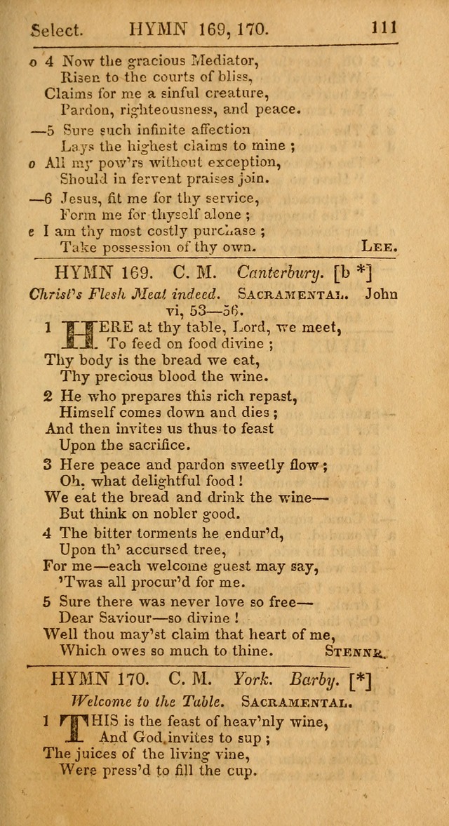 Select Hymns from Other Authors, Selected Harmony Together with Directions for Musical Expression. 2nd ed. page 111