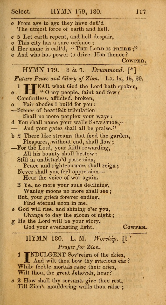 Select Hymns from Other Authors, Selected Harmony Together with Directions for Musical Expression. 2nd ed. page 117