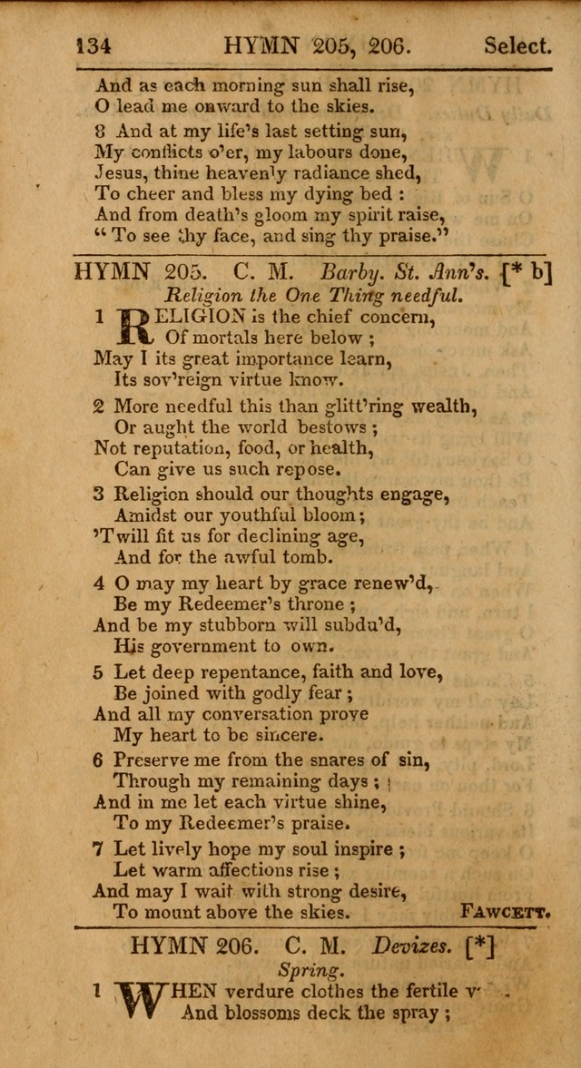 Select Hymns from Other Authors, Selected Harmony Together with Directions for Musical Expression. 2nd ed. page 134