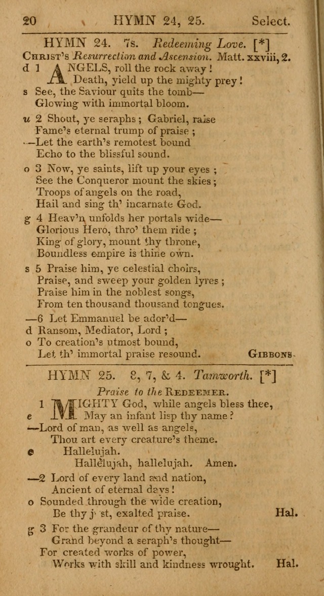 Select Hymns from Other Authors, Selected Harmony Together with Directions for Musical Expression. 2nd ed. page 20