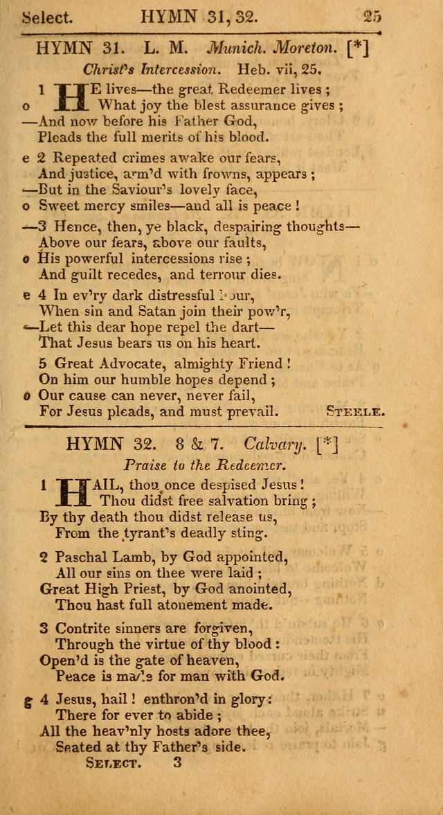 Select Hymns from Other Authors, Selected Harmony Together with Directions for Musical Expression. 2nd ed. page 25