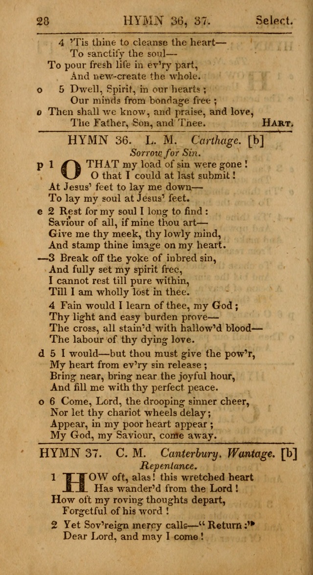 Select Hymns from Other Authors, Selected Harmony Together with Directions for Musical Expression. 2nd ed. page 28