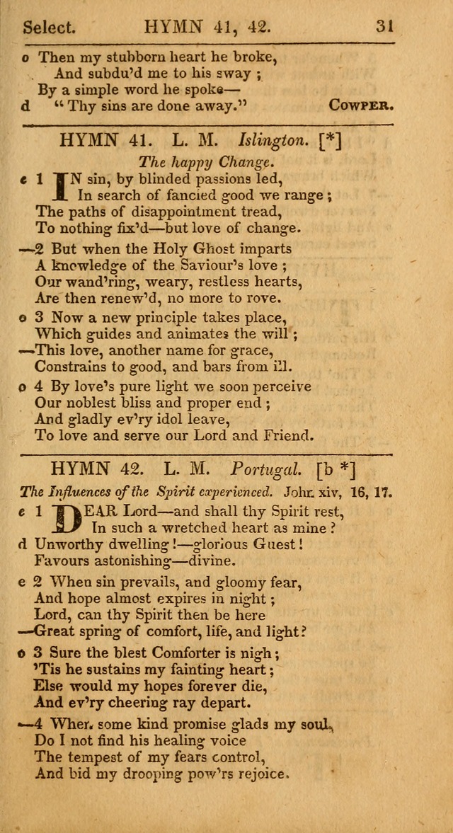 Select Hymns from Other Authors, Selected Harmony Together with Directions for Musical Expression. 2nd ed. page 31