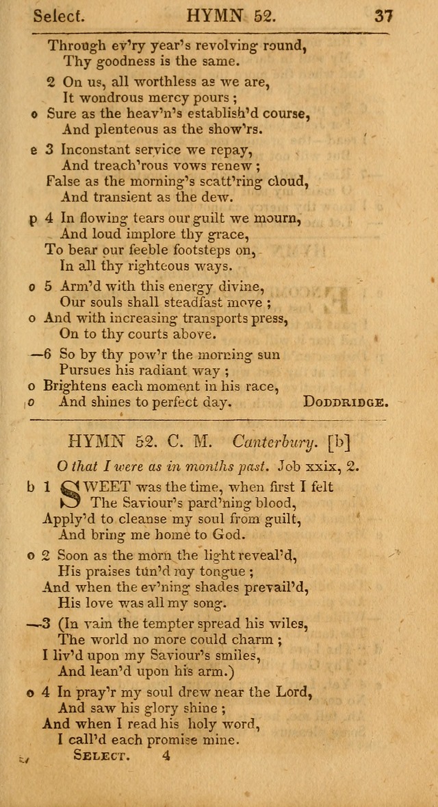 Select Hymns from Other Authors, Selected Harmony Together with Directions for Musical Expression. 2nd ed. page 37