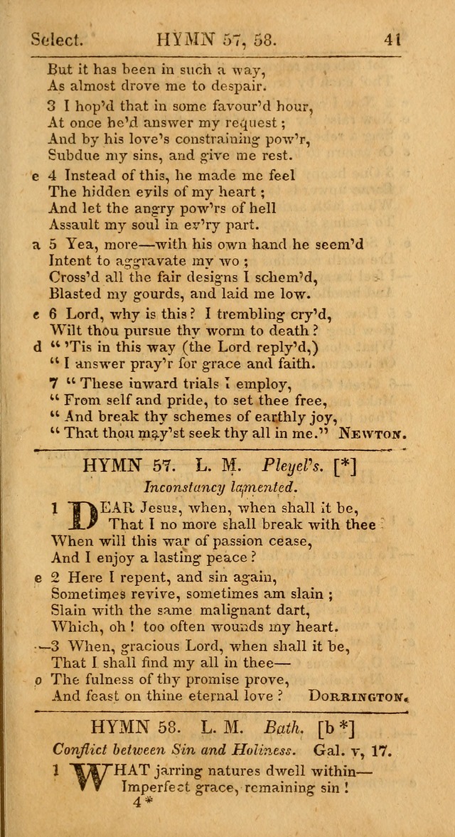 Select Hymns from Other Authors, Selected Harmony Together with Directions for Musical Expression. 2nd ed. page 41