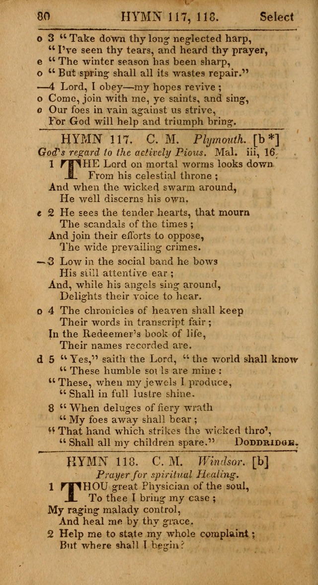 Select Hymns from Other Authors, Selected Harmony Together with Directions for Musical Expression. 2nd ed. page 80