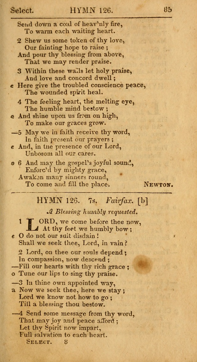 Select Hymns from Other Authors, Selected Harmony Together with Directions for Musical Expression. 2nd ed. page 85