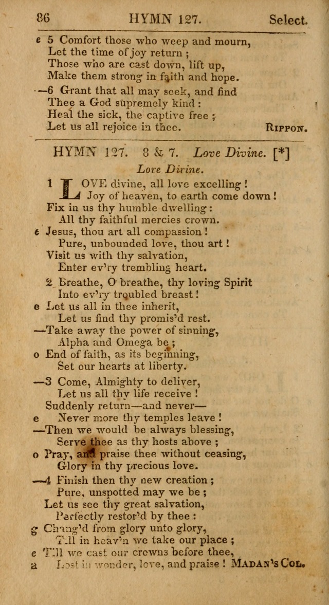 Select Hymns from Other Authors, Selected Harmony Together with Directions for Musical Expression. 2nd ed. page 86