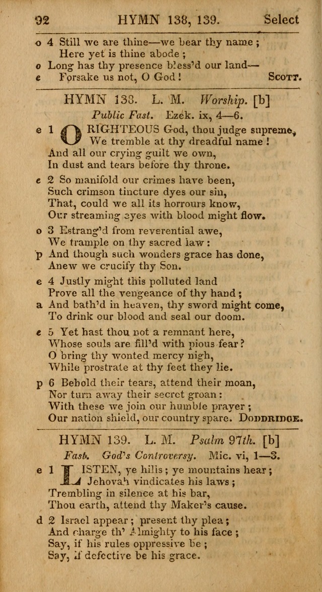 Select Hymns from Other Authors, Selected Harmony Together with Directions for Musical Expression. 2nd ed. page 92