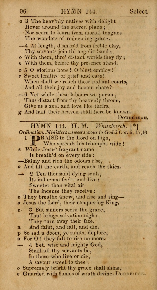 Select Hymns from Other Authors, Selected Harmony Together with Directions for Musical Expression. 2nd ed. page 96