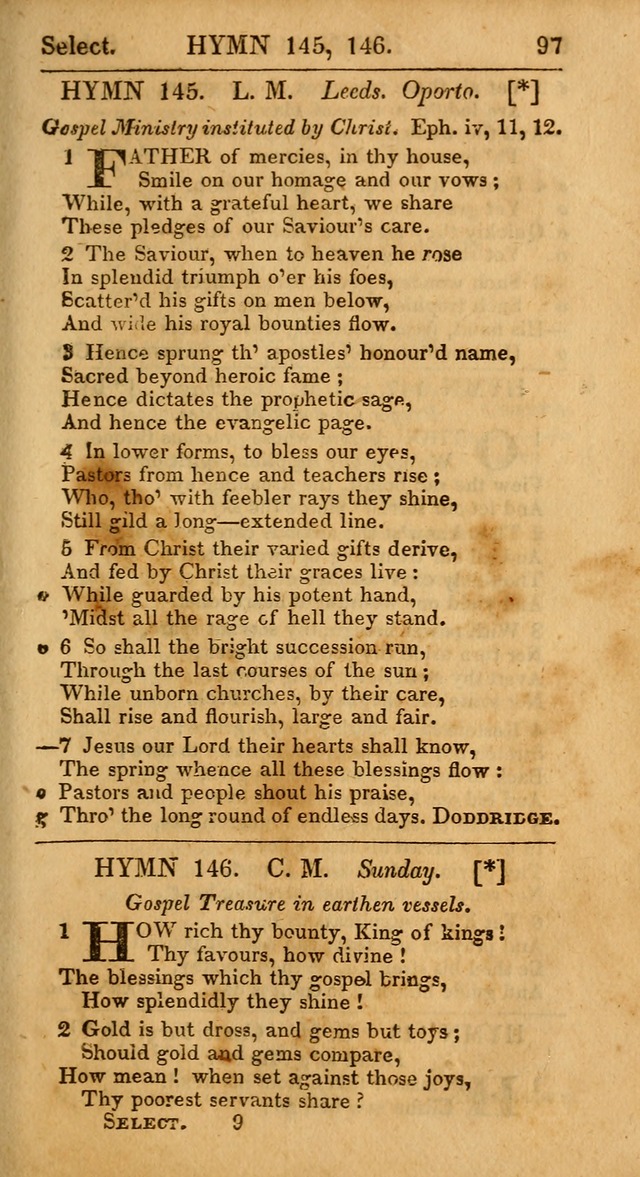 Select Hymns from Other Authors, Selected Harmony Together with Directions for Musical Expression. 2nd ed. page 97