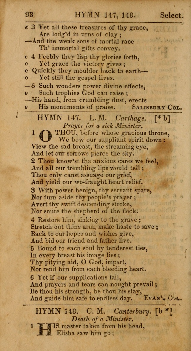 Select Hymns from Other Authors, Selected Harmony Together with Directions for Musical Expression. 2nd ed. page 98