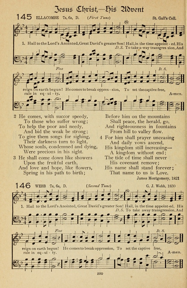 The Sanctuary Hymnal, published by Order of the General Conference of the United Brethren in Christ page 101