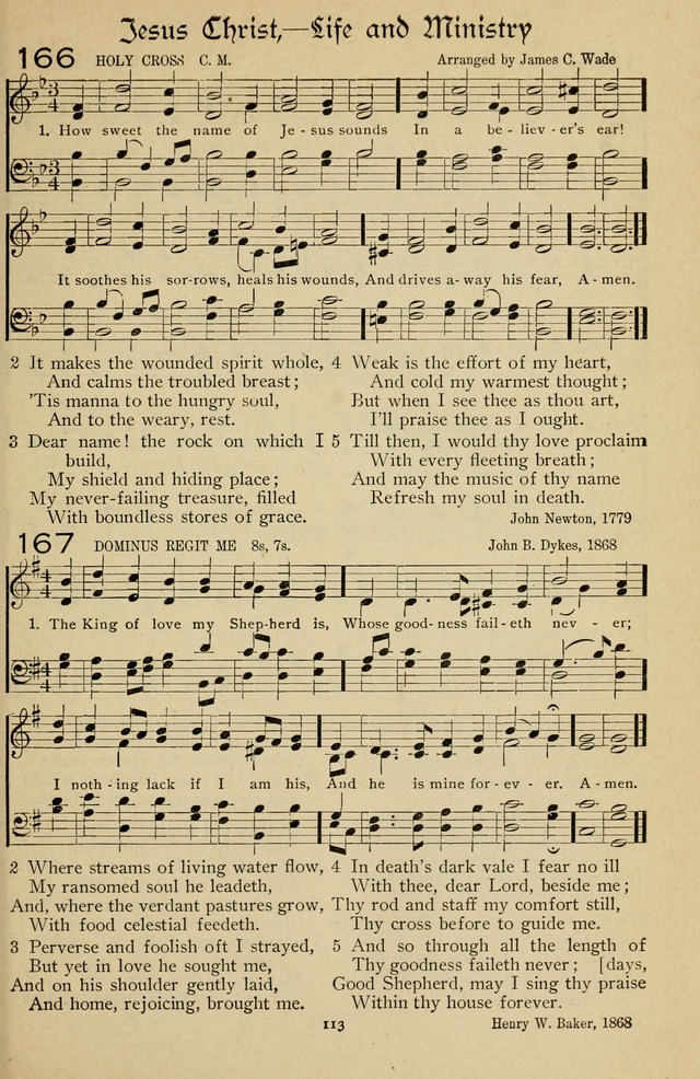 The Sanctuary Hymnal, published by Order of the General Conference of the United Brethren in Christ page 114