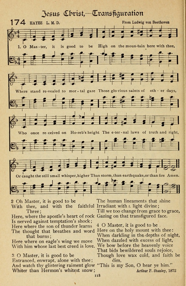 The Sanctuary Hymnal, published by Order of the General Conference of the United Brethren in Christ page 119