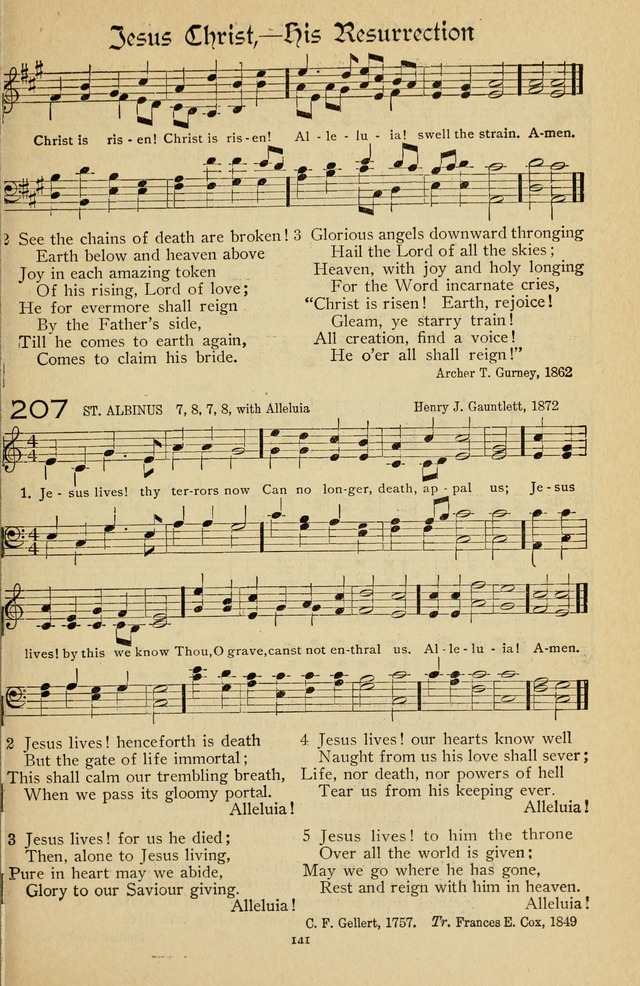 The Sanctuary Hymnal, published by Order of the General Conference of the United Brethren in Christ page 142