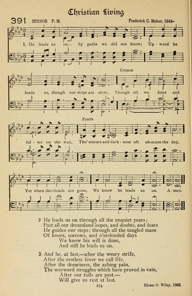 The Sanctuary Hymnal, published by Order of the General Conference of the United Brethren in Christ page 275