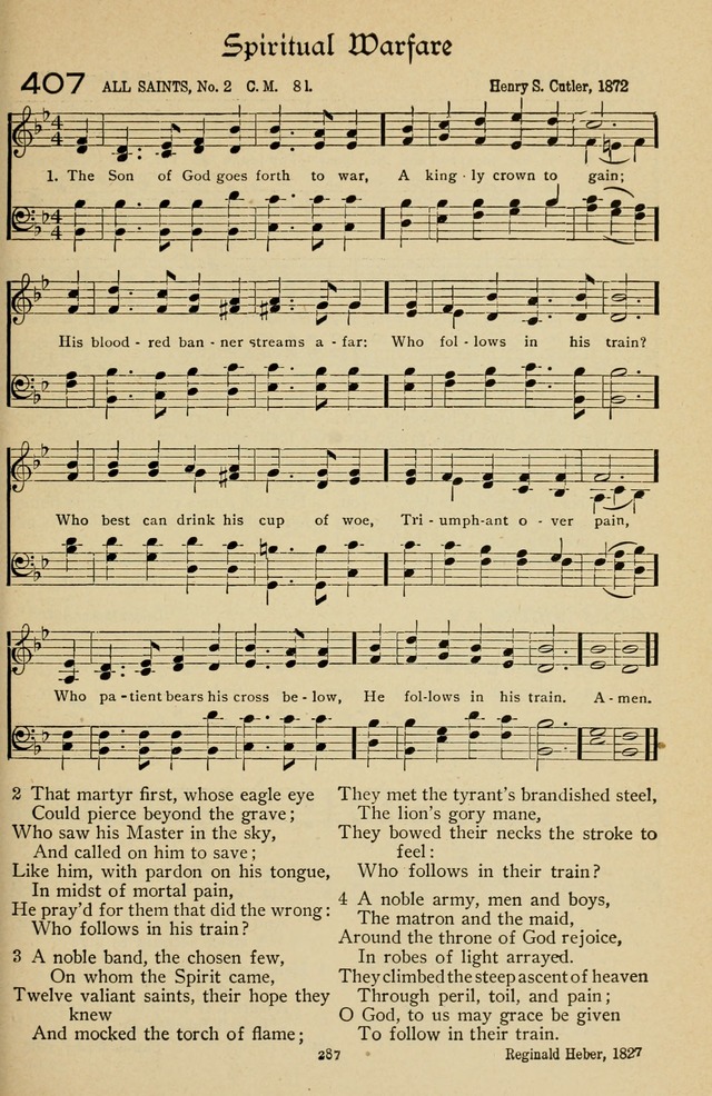 The Sanctuary Hymnal, published by Order of the General Conference of the United Brethren in Christ page 288