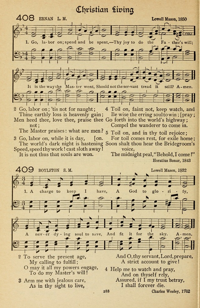 The Sanctuary Hymnal, published by Order of the General Conference of the United Brethren in Christ page 289