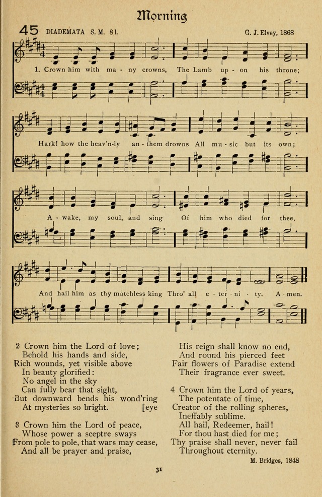 The Sanctuary Hymnal, published by Order of the General Conference of the United Brethren in Christ page 32